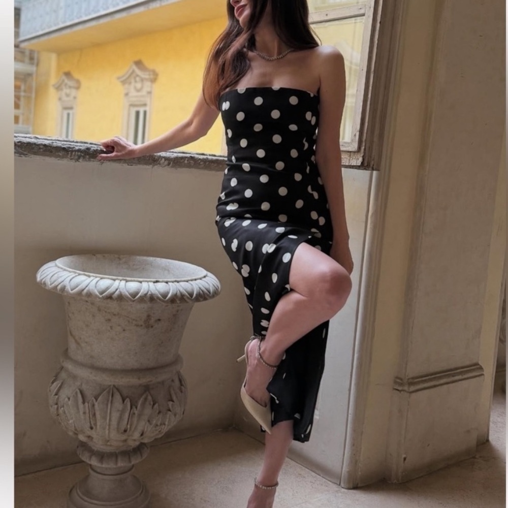 TREND NEW ! ZARA POLKA DOT DRESS S  
🚨FIRM PRICE NO DISCOUNT ON THIS DRESS - Picture 12 of 15